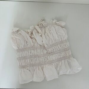 Ruched Strapless Top Size Small
